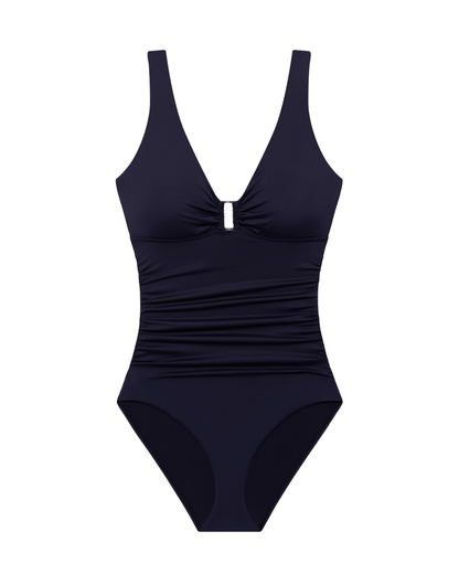 Lauren Ralph Lauren Beach Club Solids Ring One Piece (More Colors Available) - 20601016