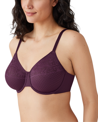Wacoal Visual Effects Minimizer Underwire Bra (More colors available) - 857210 - Italian Plum