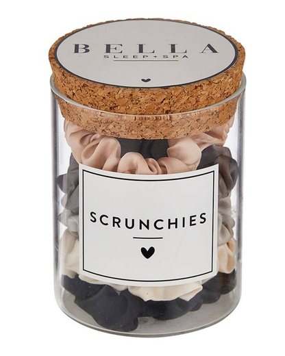 Bella Beauty Satin Scrunchies Jar - Ivory Ombre - N2667