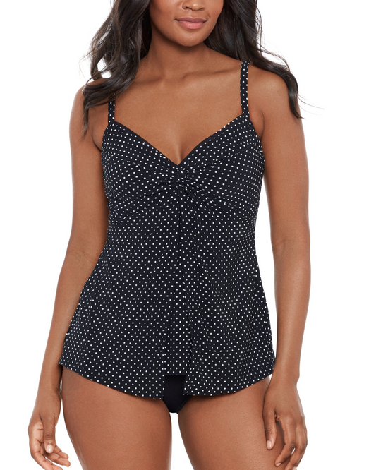 2024 Miraclesuit Pin Point Love Knot DD Cup Tankini Top - 6525647Dd