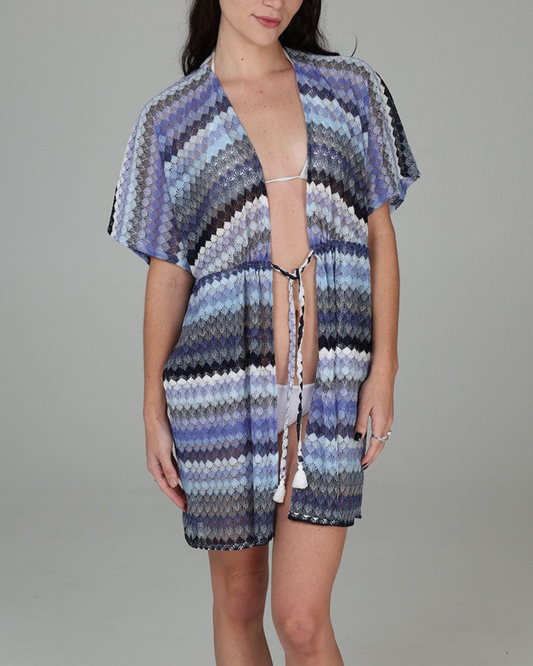 J Valdi Praia Drawstring Kimono Cover Up - J20106