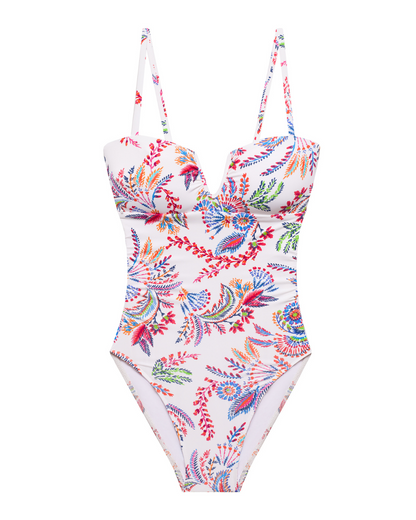 2025 Lauren Ralph Lauren Fleurette Floral Underwire One Piece Swimsuit - 20530066