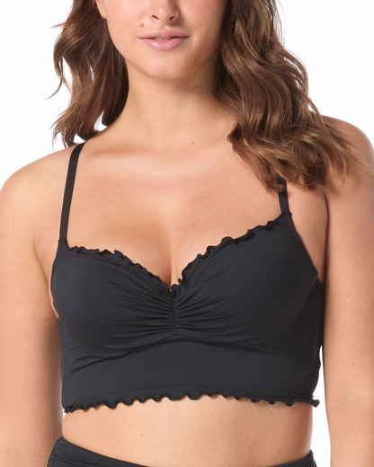 Coco Reef Classic Solids Lavish Ruffle Underwire Bikini Top - U95058