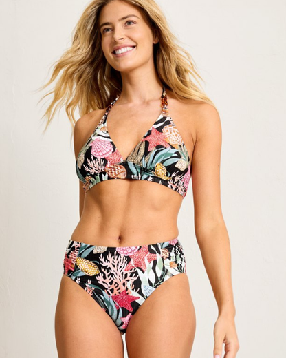 Tommy Bahama Shell Sands Shirred High Waist Bikini Bottoms -  SS200560