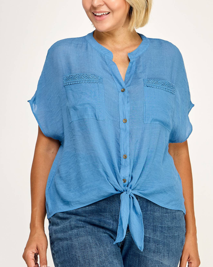 Winslow Plus Size Coastal Charm Blouse - T1036114X
