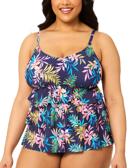 Leilani Plus 3 Tiered Underwire Tankini Top - R851160