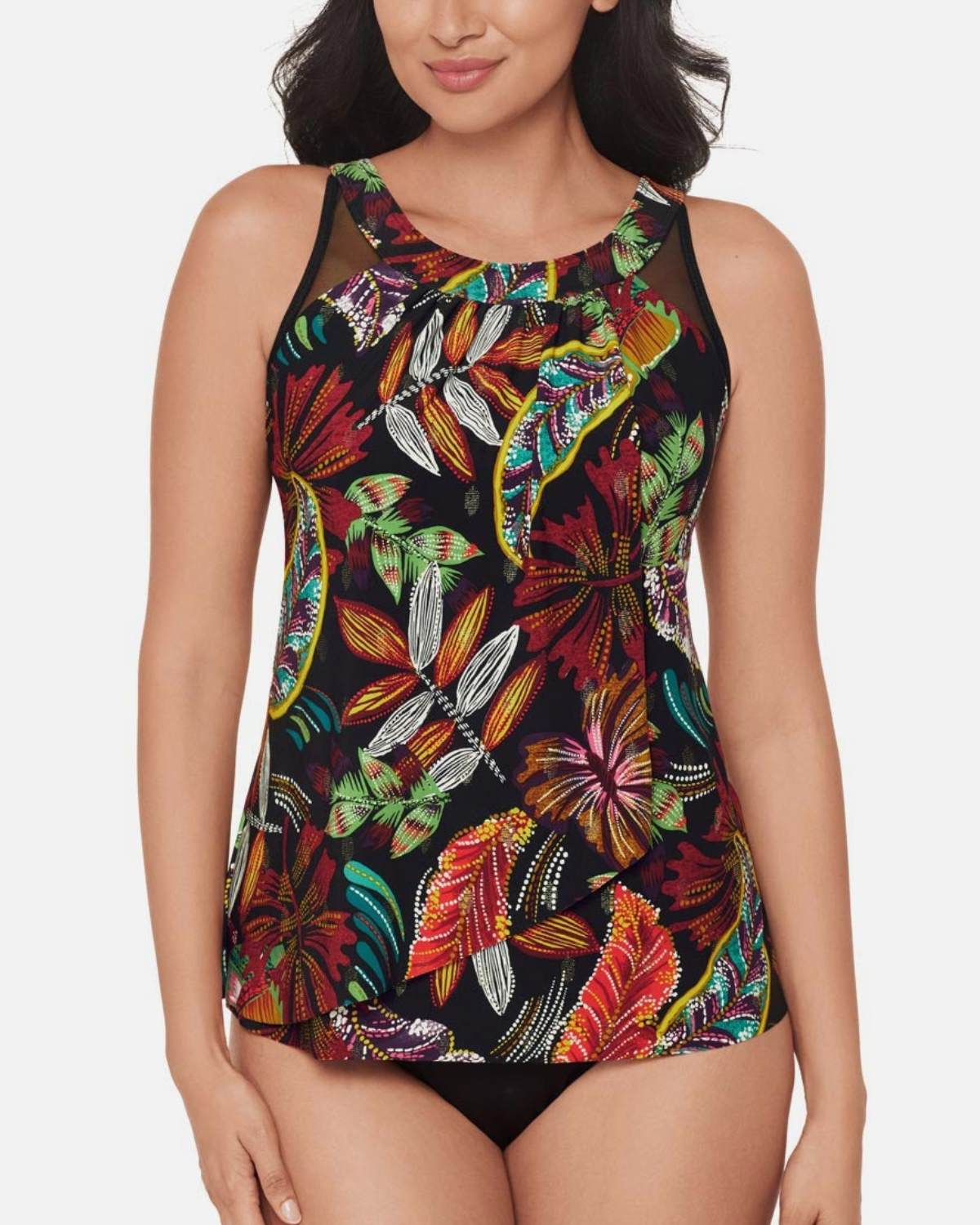 Miraclesuit Pluma Orla Ursula Underwire Tankini Top - 6567327