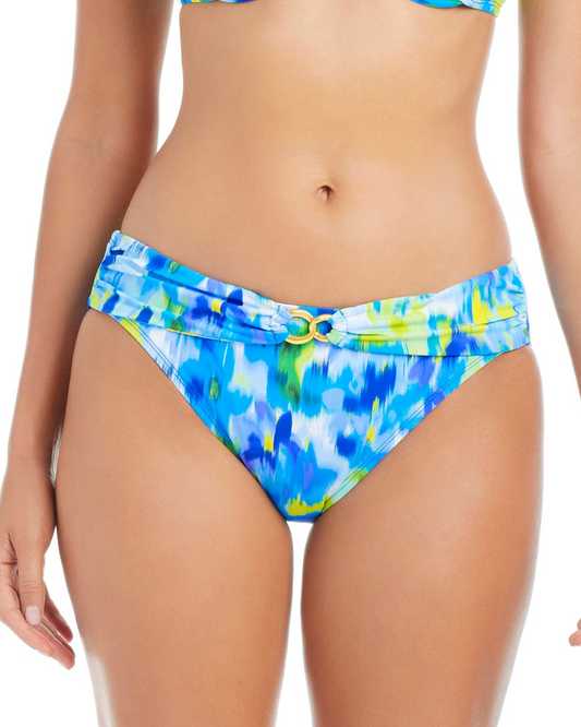 2025 Bleu by Rod Beattie Life's A Beach Ring Draped Hipster Bikini Bottom - Rblb25530