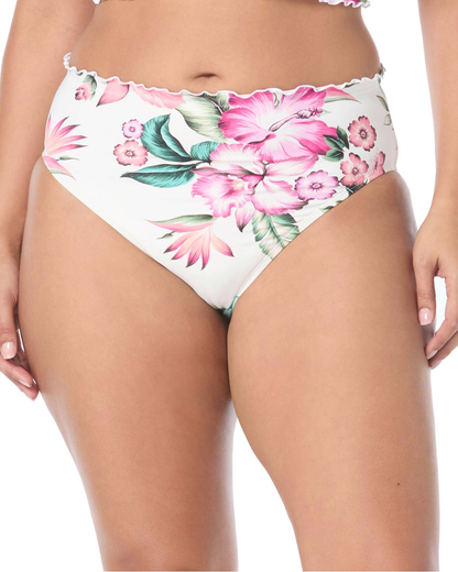 Coco Reef Spiced Tropical Crescent High Waist Bikini Bottom - U5F063