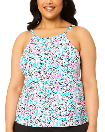 Leilani Plus Cali High Neck Underwire Tankini - R850403