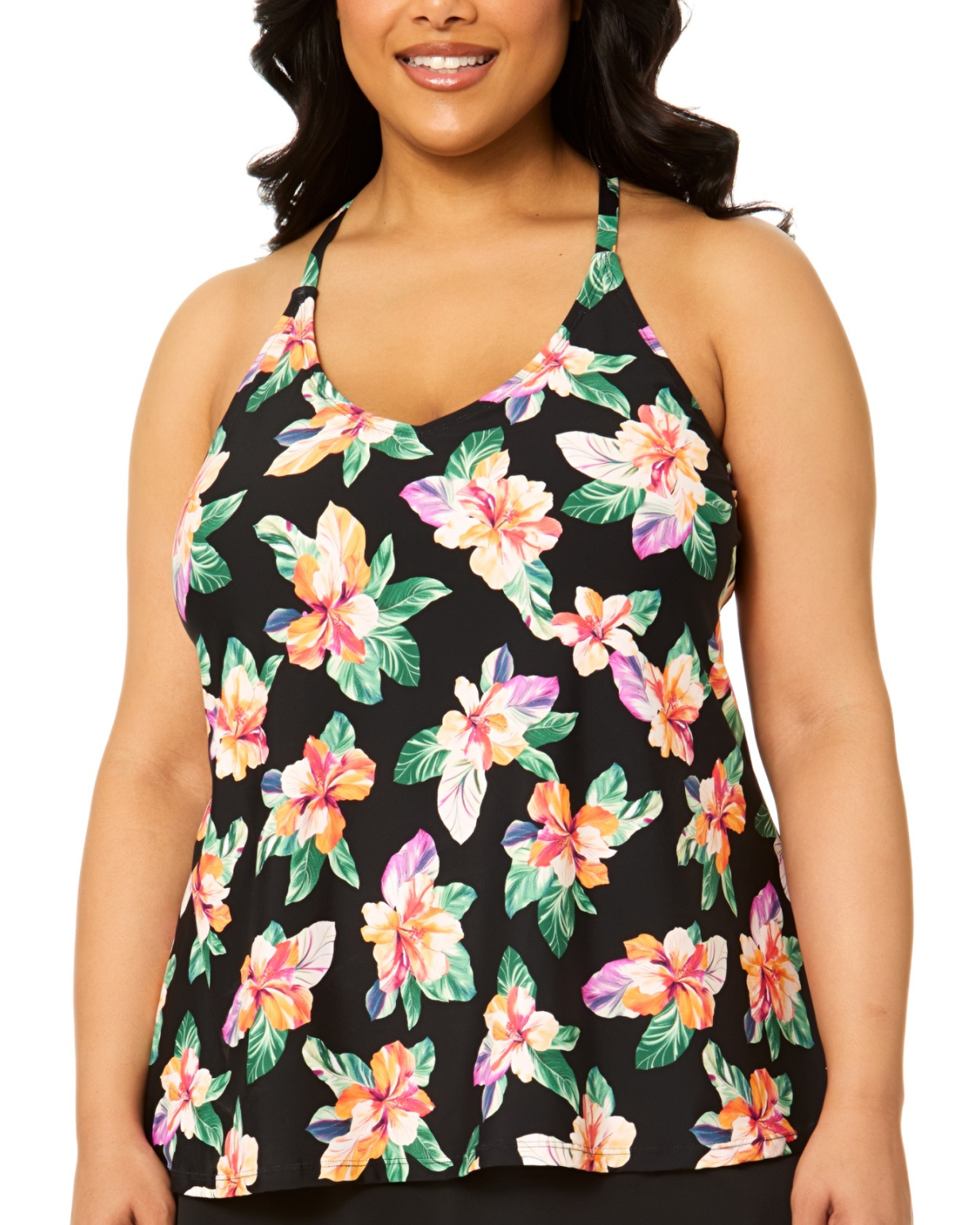 Leilani Plus Racerback Tankini Top - R850139