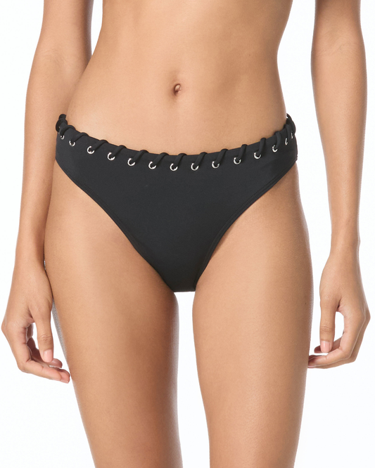 Michael Kors Laced Grommet Classic Bikini Bottom - MM04913