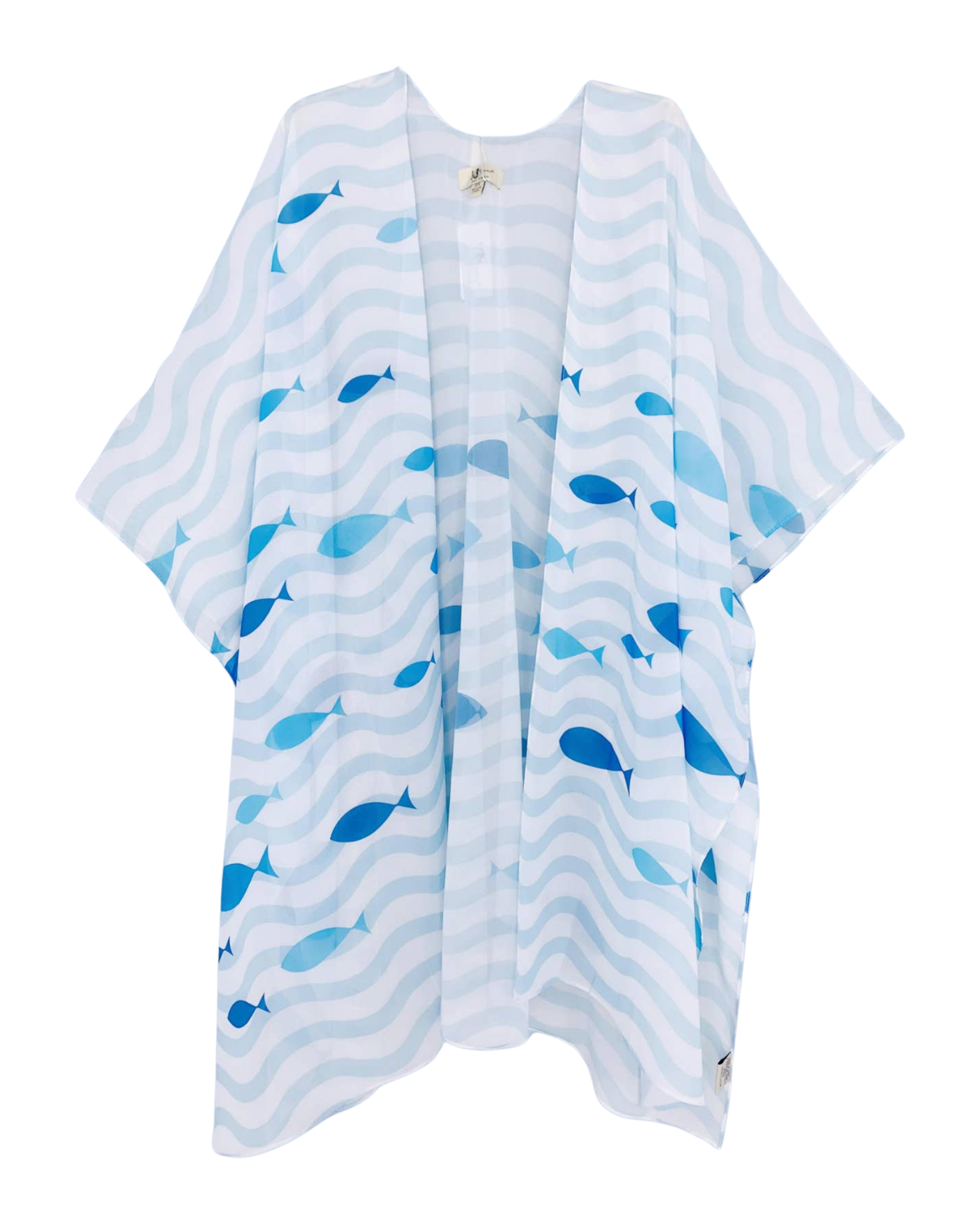 JC Sunny Fish Wave Kimono Cover Up - JC070941
