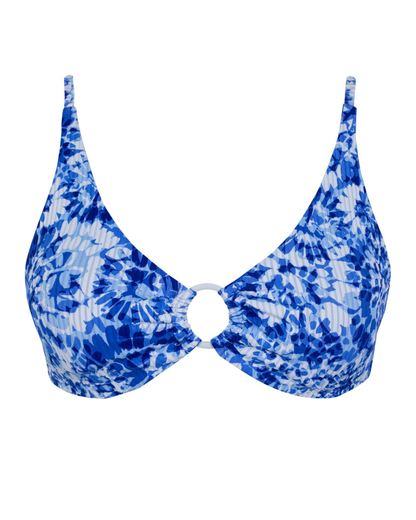 Sunsets Island Ink Rib Carrie Crossback Top - 640T