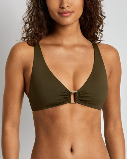 Lauren Ralph Lauren Beach Club Solids Ring Bikini Top (More Colors Available) - 20601042