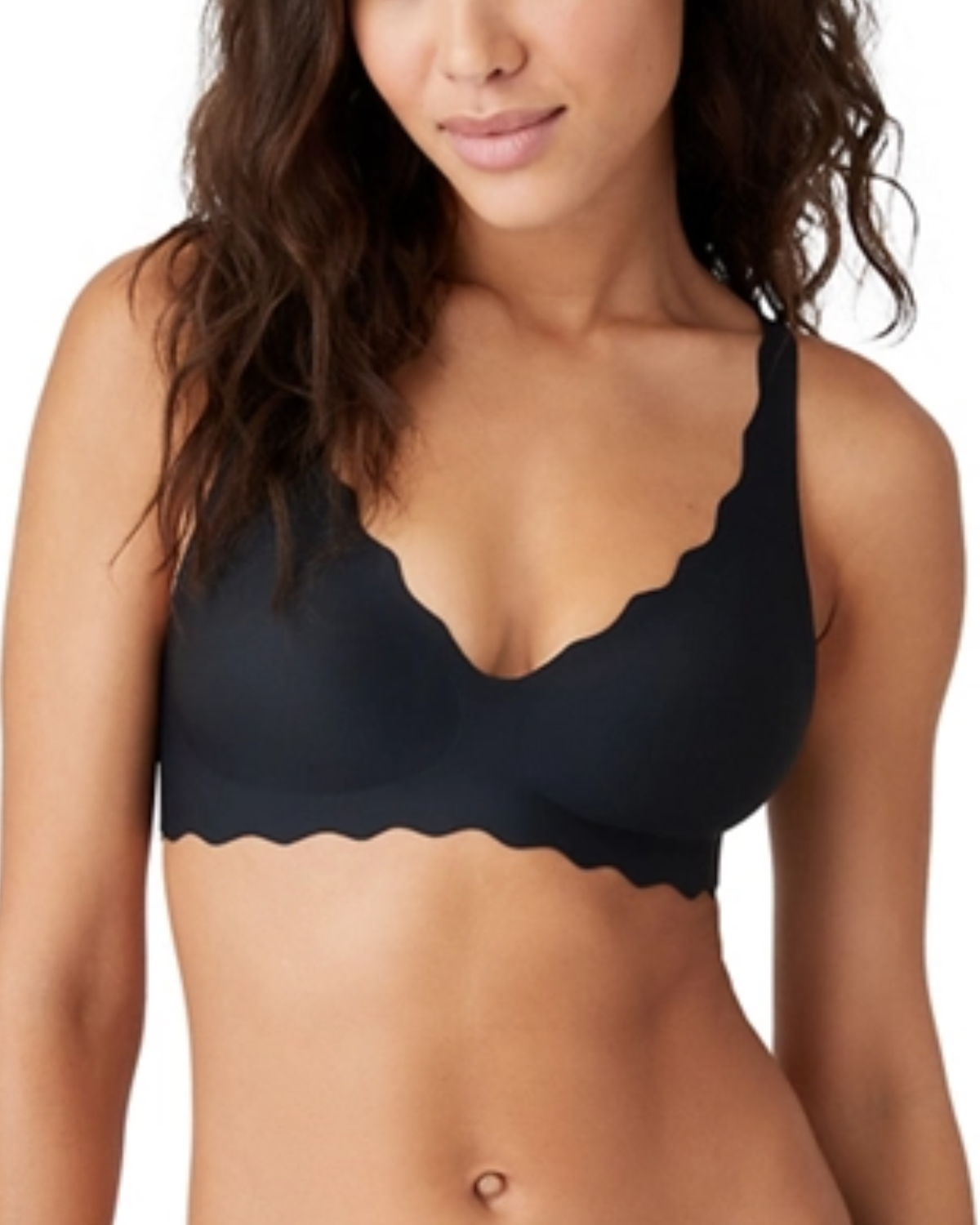 Black Moulded non-underwired triangle bra - Buy Online