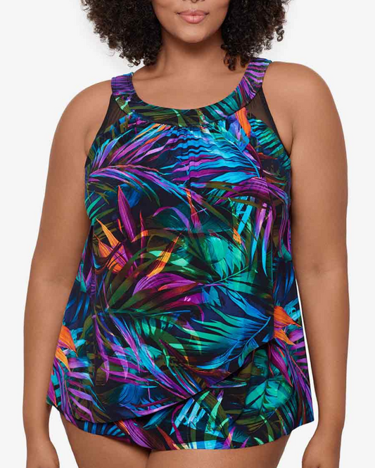 2025 Miraclesuit Palma Paradiso Plus Size Ursula Tankini Top - 6566427W
