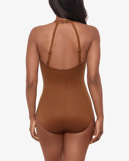 2025 Miraclesuit Solids Wrapsody One Piece Swimsuit - 6523049 - Bronze