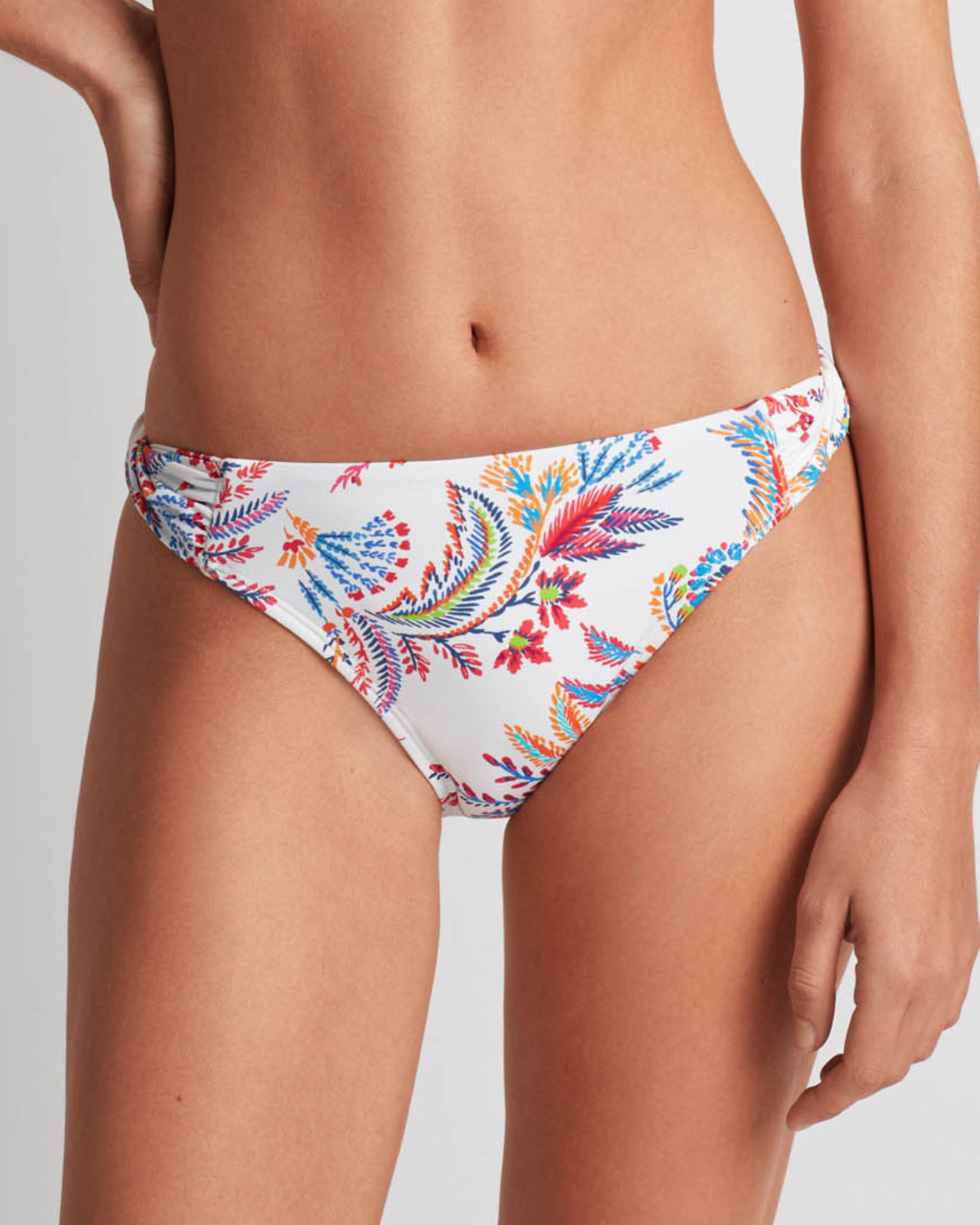 2025 Lauren Ralph Lauren Fleurette Floral Twist Side Tab Hipster Bikini Bottom - 20530253