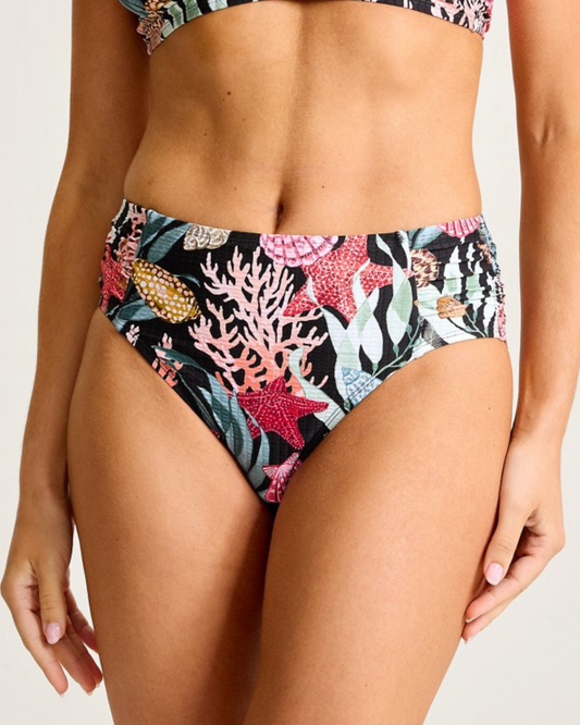 Tommy Bahama Shell Sands Shirred High Waist Bikini Bottoms -  SS200560