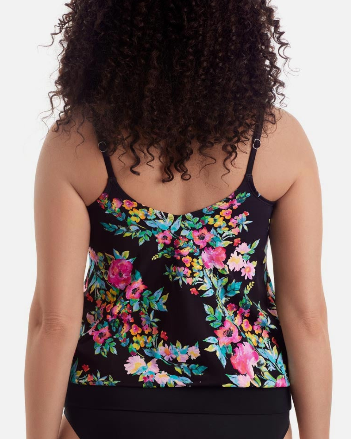Shape Solver V-Neck Blouson Ring Tankini Top - 7102708 (Final Sale, Cannot Be Returned or Exchanged)