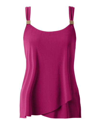 Miraclesuit Solids Dazzle DD Cup Tankini Top - 6518626DD