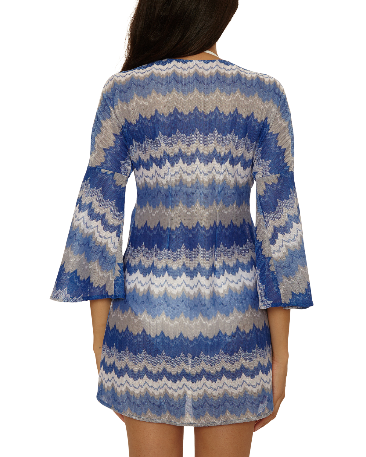 Becca by Rebecca Virtue Santorini Tie Front Tunic Cover Up - 4539671