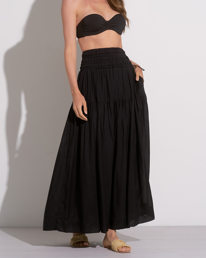 Elan Flowy Maxi Skirt (More Colors Available) - RY4154