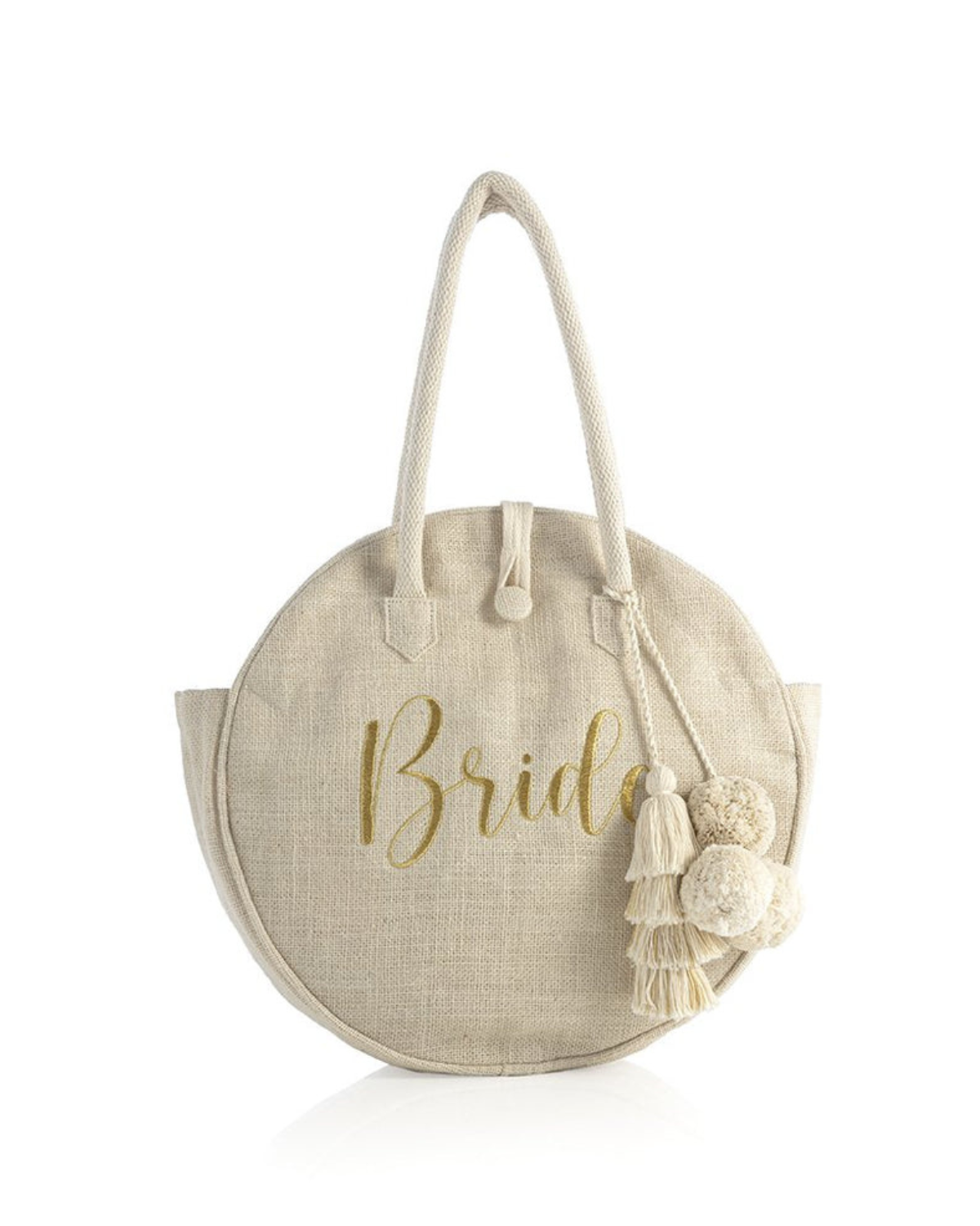Shiraleah Bride Jute Circle Tote - 01-Bk-005