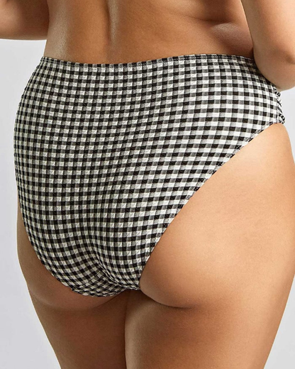 Panache Swimwear Gingham Midi Gathered Brief Bottom (More colors available) - SW1729