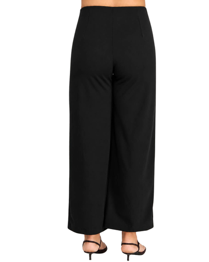 Haute Fox Plus Size High-Waist Wide Leg Pants - HF107-P