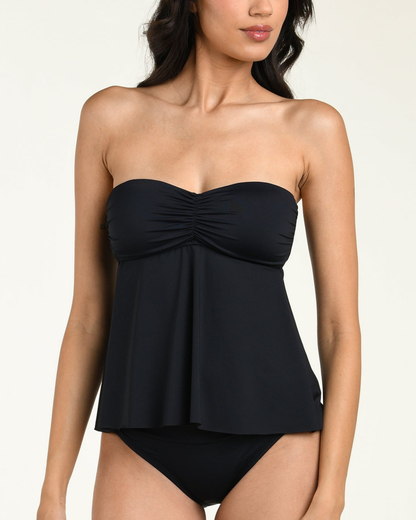 La Blanca Island Goddess Bandeau Tankini Top - LB6ZZ83