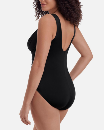 Longitude Solidtude 2.0 Long Torso Mesh Highneck One Piece - L260126