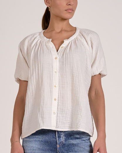 Elan Button Front Blouse - DGC11641