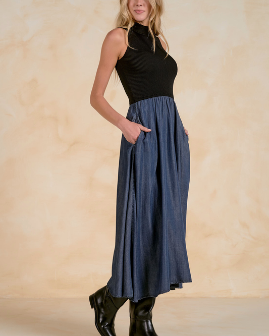 Elan Sleeveless Midi Dress - WKD50147