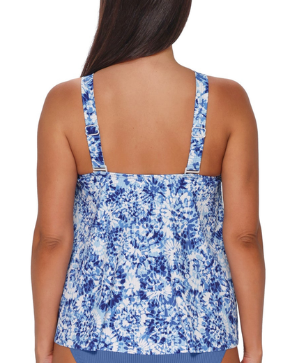 Sunsets Escape Island Ink Rib Sadie Tankini Top - 964T