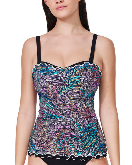 Profile by Gottex Layla Tricolor E-Cup Tankini Top - E26061E18