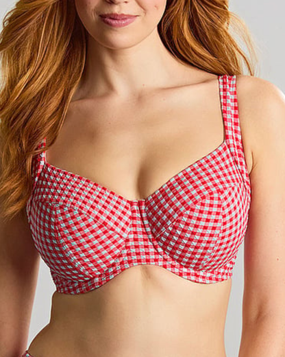 Panache Swimwear Gingham Olivia Full Cup Bikini Top (More Colors Available) - SW1722