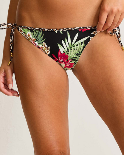 2025 Tommy Bahama Lily Cat Reversible Tie Side Bikini Bottom - Ss200480