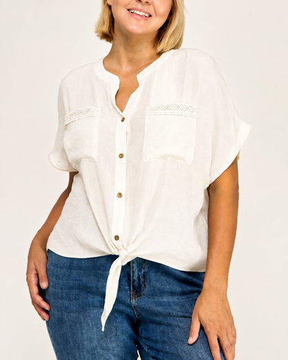 Winslow Plus Size Coastal Charm Blouse - T1036114X
