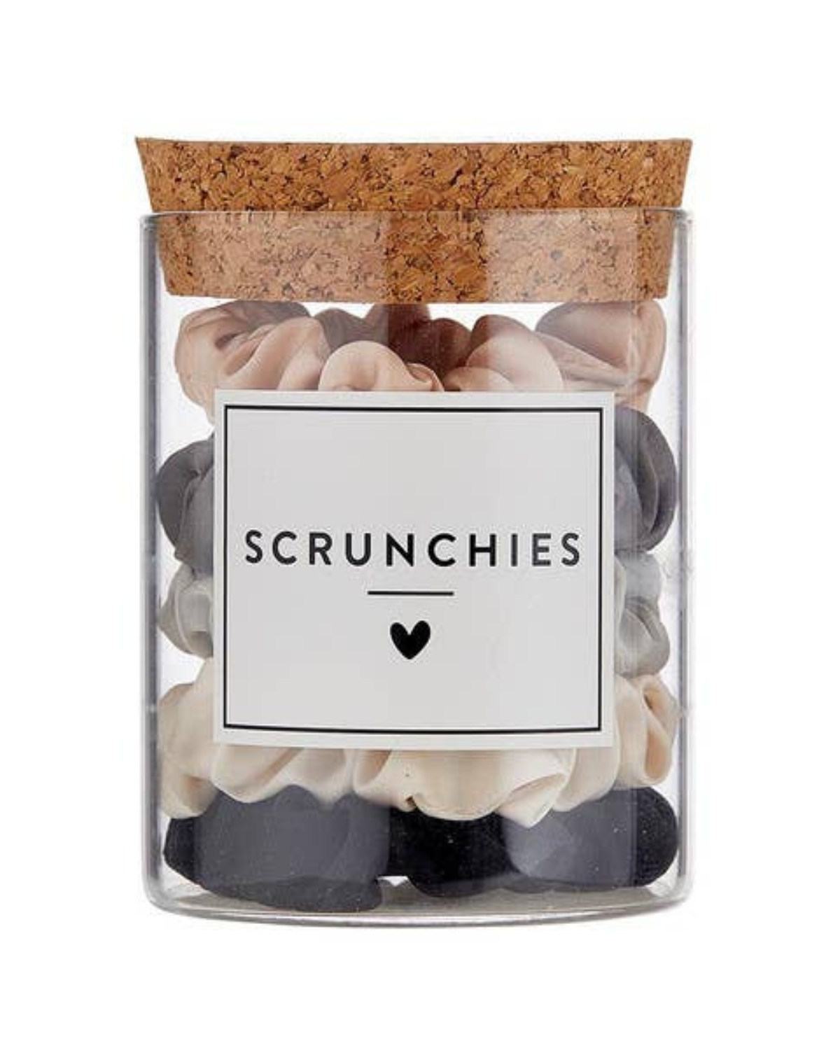 Bella Beauty Satin Scrunchies Jar - Ivory Ombre - N2667