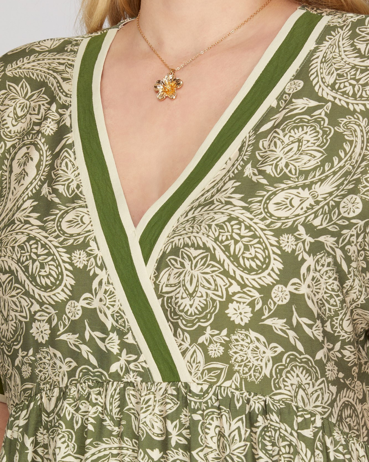 Sung Light Clothing Plus Woven Printed Mini Dress - LVE2963