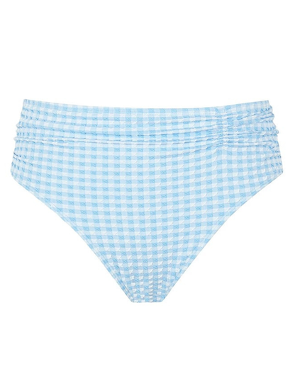 Panache Swimwear Gingham Midi Gathered Brief Bottom (More Colors Available) - SW1729