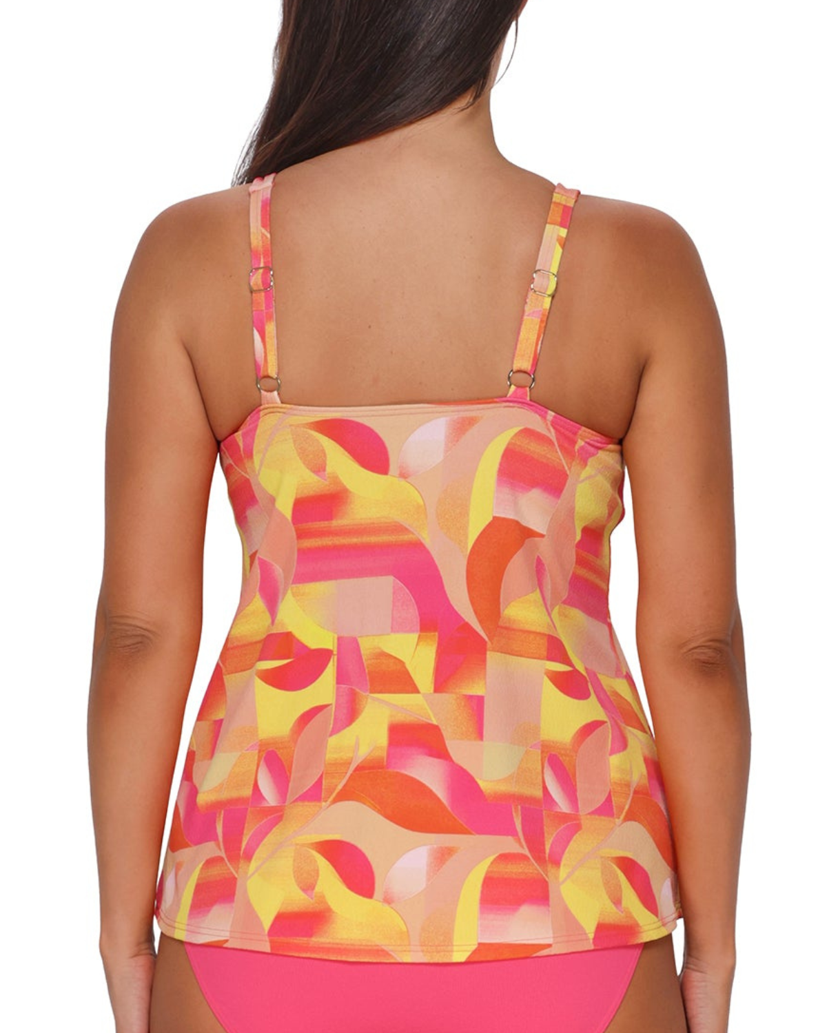 Sunsets Escape Dreamsicle Crepe Jenna Tankini Top - 962T