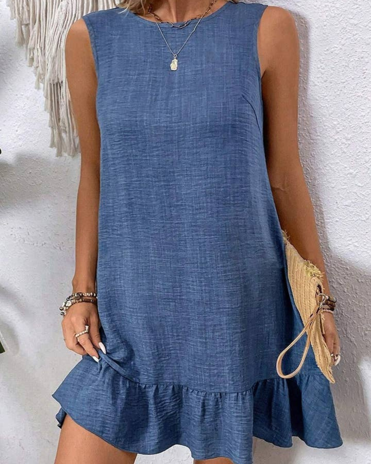 NINEXIS Sleeveless Casual Tank Dress - CWDSD7142