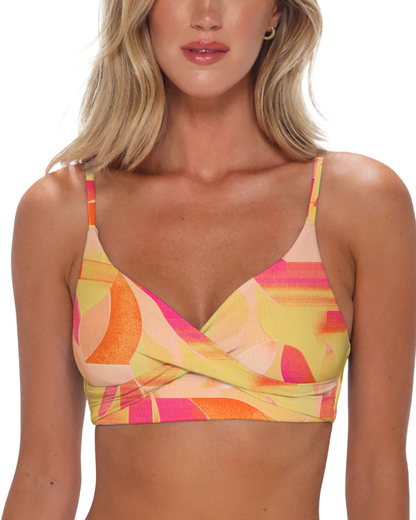 Sunsets Dreamsicle Crepe Lyla Bralette Top - 619T