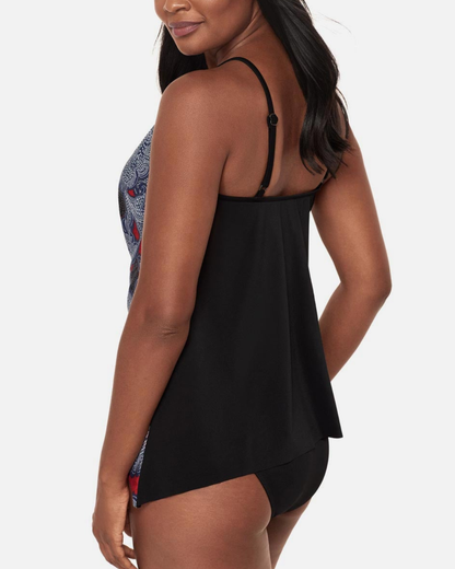 Miraclesuit Steel Magnolias Peephole Tankini Top - 6567160
