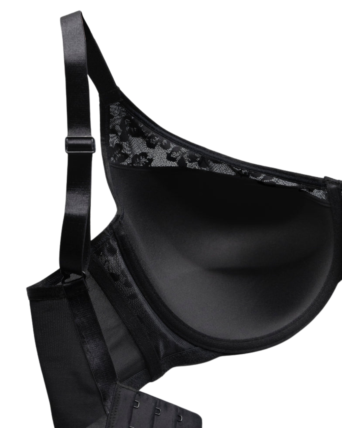 Curvy Couture No Show Lace Plunge T-Shirt Bra - 1376