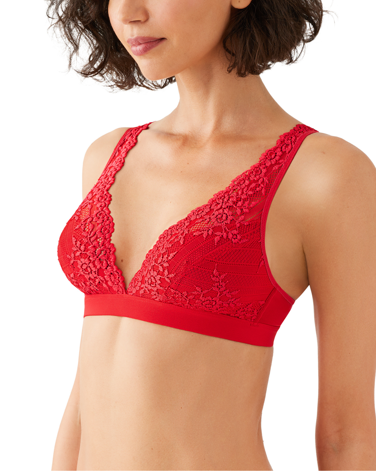 Wacoal Embrace Lace Wire Free Bralette - 852191 - Equestrian Red