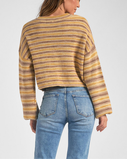 2024 Elan Striped Sweater - Sws10899 – Blum's Swimwear & Intimate Apparel